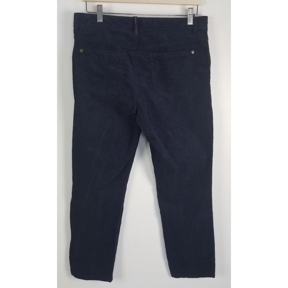 Tommy Hilfiger Women's Sz. 10 Navy Classic Skinny Corduroy Pants 27 in. Inseam - Picture 5 of 6